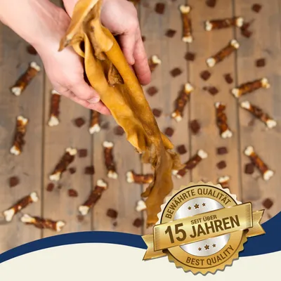 Lyra Pet® XXL Barres de peau de tête de bœuf 70 cm