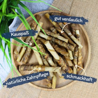 Lyra Pet® Büffelsticks mit Rindfleischstreifen