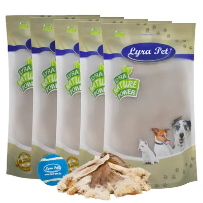 Lyra Pet® Oreilles de lapin avec fourrure