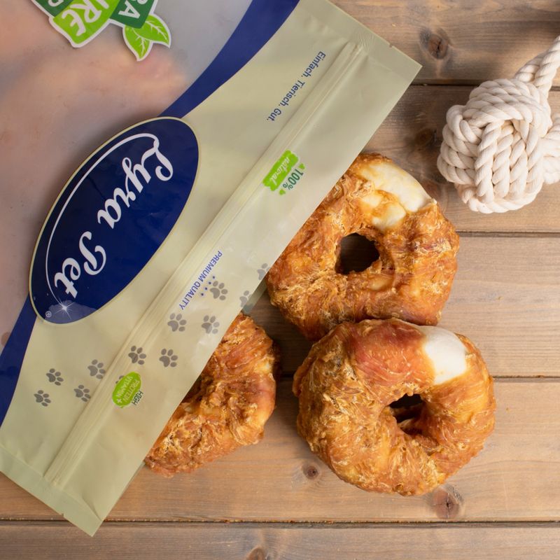 Lyra Pet® Cauringe avec lamelles de blanc de poulet