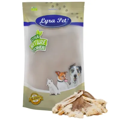 Lyra Pet® Oreilles de lapin avec fourrure