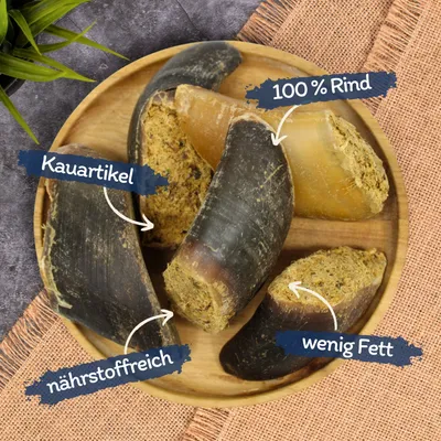 Lyra Pet® Sabots de bœuf farcis à la panse et au foie, 120 g chacun environ