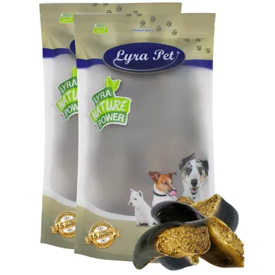 Lyra Pet® Sabots de bœuf farcis à la panse et au foie, 120 g chacun environ Lyra Pet® Sabots de bœuf farcis à la panse et au foie, 120 g chacun environ