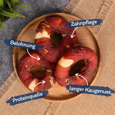 Lyra Pet® Cauringe avec lamelles de magret de canard