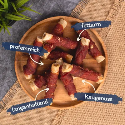 Lyra Pet® Rouleaux à mâcher au magret de canard nature