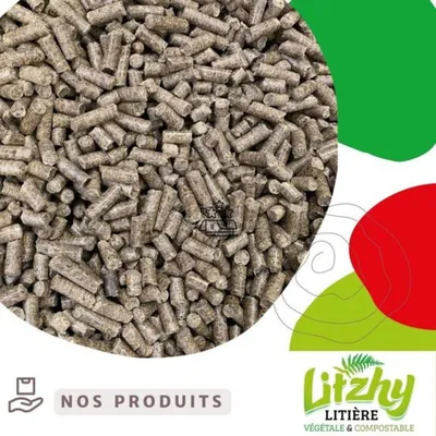 Eizhy - Litière Végétale et Compostable Litzhy à base de Paille de Colza