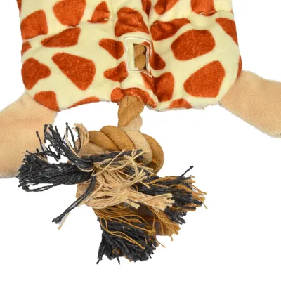 Love Story - Peluche girafe avec corde pour chien