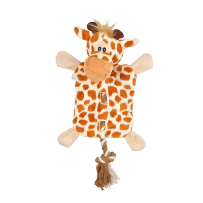 Love Story - Peluche girafe avec corde pour chien
