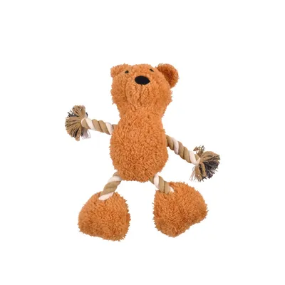 Love Story - Peluche ours en corde pour chien