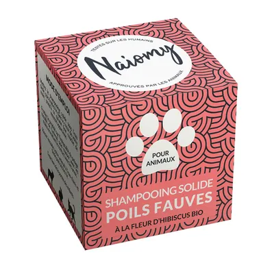 Naiomy Shampoing solide poils fauves 60 ml