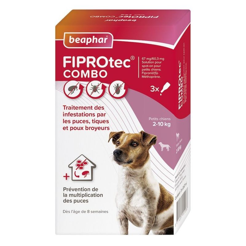 BEAPHAR - FIPROTEC COMBO CHIEN S (2-10 KG)