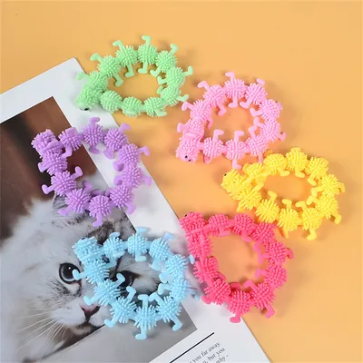 Chenille interactive CoolPetGear 10 pièces - Pour chats et chiens
