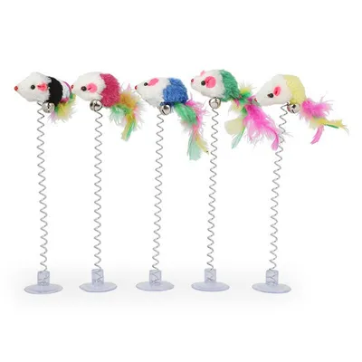CoolPetGear Lot de 5 bâtons de jouets pour chat (couleurs aléatoires)