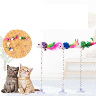 CoolPetGear Lot de 5 bâtons de jouets pour chat (couleurs aléatoires)