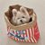 CoolPetGear Boîte de popcorn en carton pour chats et chiens