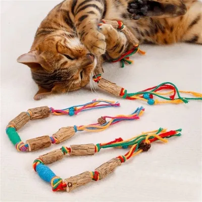CoolPetGear Jouets pour Chats Naturels en Corde