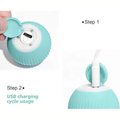 Jouet pour chat - Bille interactive intelligente, roule automatiquement