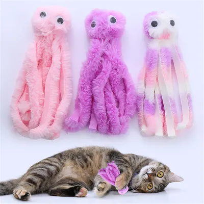 Jouet en peluche en forme de pieuvre CoolPetGear 2 pièces