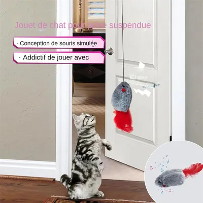 MCBOSON Jouet pour chat souris à suspendre