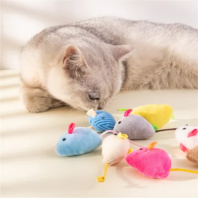 CoolPetGear Jouet Chat Souris en Peluche 3 Article