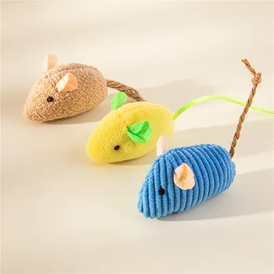 CoolPetGear Jouet Chat Souris en Peluche 3 Article