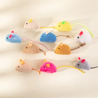CoolPetGear Jouet Chat Souris en Peluche 3 Article