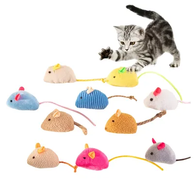 CoolPetGear Jouet Chat Souris en Peluche 3 Article CoolPetGear Jouet Chat Souris en Peluche 3 Article
