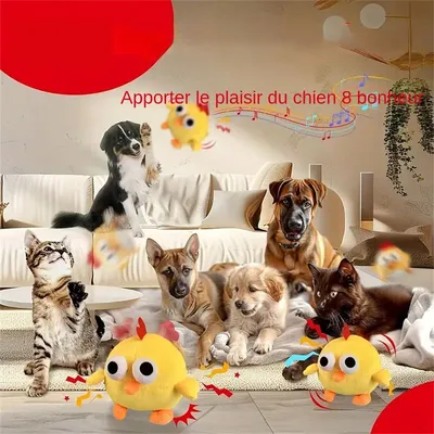 MCBOSON Plüsch-Hundespielzeug – Springendes Huhn MCBOSON Plüsch-Hundespielzeug – Springendes Huhn