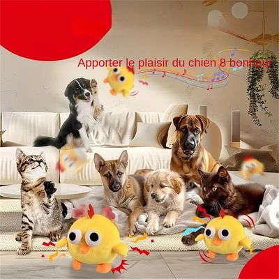 MCBOSON Jouet en peluche pour chien - Poulet sauteur