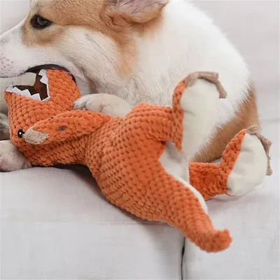 MCBOSON Juguete para perros con forma de dinosaurio, duradero y ruidoso.