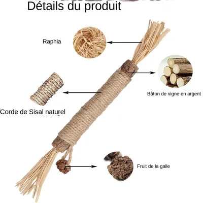 MCBOSON  Lot de 2 bâtonnets d'herbe à chat