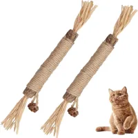 MCBOSON Lot de 2 bâtonnets d'herbe à chat