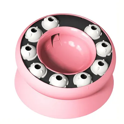 Gamelle pour chat - Surélevée avec support, jouet puzzle interactif