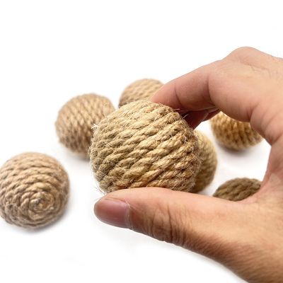 CoolPetGear Balles en Corde de Chanvre pour Chat (4 Pièces)