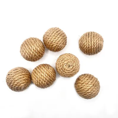 CoolPetGear Balles en Corde de Chanvre pour Chat (4 Pièces)