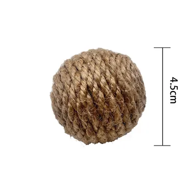 CoolPetGear Balles en Corde de Chanvre pour Chat (4 Pièces)