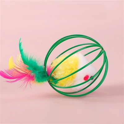 CoolPetGear Lot de 2 balles jouets avec souris et clochette – Chat