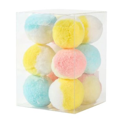 MCBOSON  12 Pièces Balle en peluche pour chat Une pièce