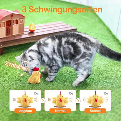 Jouet en peluche pour chat Gazouille comme un vrai poussin