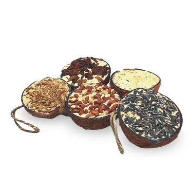 Lyra Pet® Demi-noix de coco fourrée au topping Lyra Pet® Demi-noix de coco fourrée au topping