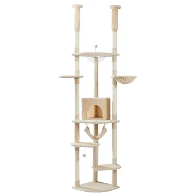 PAWZ Road - Arbre à Chat XXL ajustable avec fixation au plafond