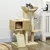 PawHut - arbre à chat style cosy chic H.98 cm - beige