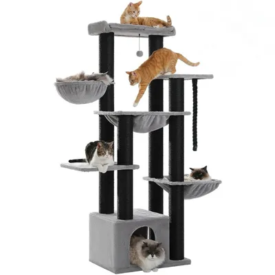 PAWZ Road - Grand arbre à chat – tour multi-niveaux
