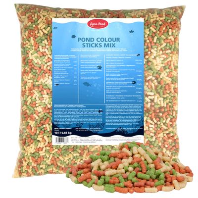 Lyra Pond Pond Colour Sticks Mix nourriture pour poissons et bassins