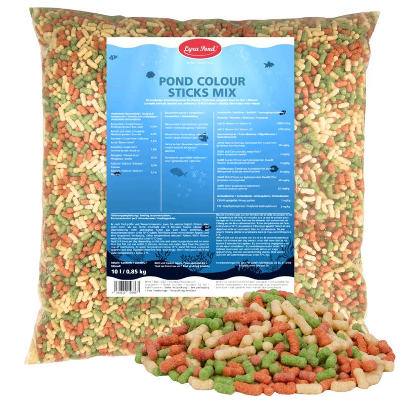 Lyra Pond® Pond Colour Sticks Koi Mix Fischfutter Teichfutter