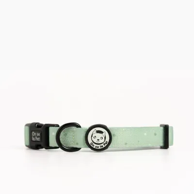 On se la Pet - Collier pour chien rembourré et résistant - Vert Pastel
