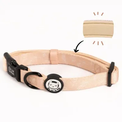 On se la Pet - Collier pour chien rembourré et résistant - Beige Tropical On se la Pet - Collier pour chien rembourré et résistant - Beige Tropical