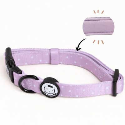 On se la Pet - Collier pour chien rembourré et résistant - Lilas