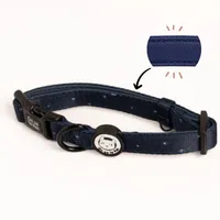 On se la Pet - Collier pour chien rembourré et résistant - Bleu Nuit