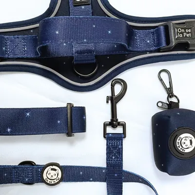 On se la Pet - Collier pour chien rembourré et résistant - Bleu Nuit